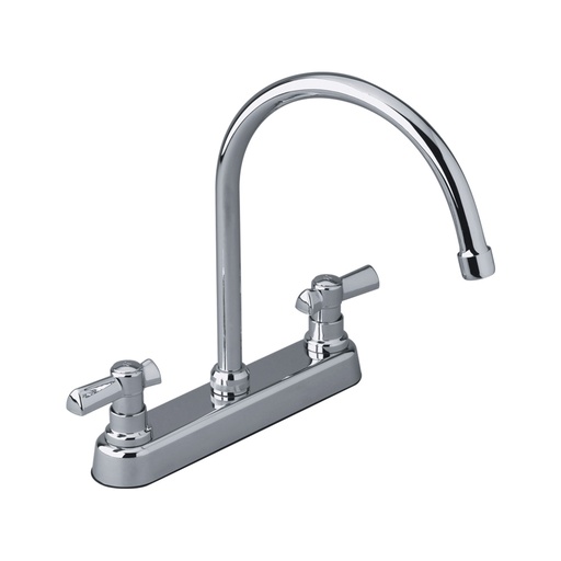 [E417.05/27L  CR] E417.05/27L CR JUEGO DE 8" PARA COCINA FIORI LEVER CROMADO 