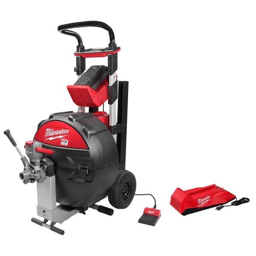 [MXF501-1CP] DESTAPADORA DE CAÑERÍA TIPO TAMBOR INALAMBRICA MX FUEL, CAPACIDAD HASTA 60 METROS DE LONGITUD Y 8" DE DIAMETRO (MXF501-1CP) MILWAUKEE