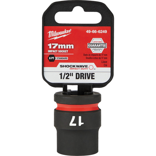 [49-66-6249] COPA CORTA DE IMPACTO MANDO 1/2" DE 17 MM (49-66-6249) MILWAUKEE