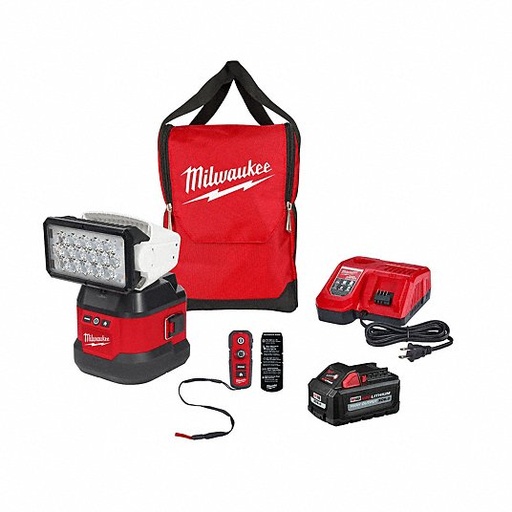 KIT DE LUCES DE BUSQUEDA CON CONTROL REMOTO Y BASE PORTATIL (2123-21HD) MILWAUKEE