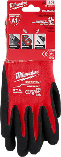 [48-22-8902] GUANTES DE NITRILO NIVEL 1 TALLA L (48-22-8902) MILWAUKEE