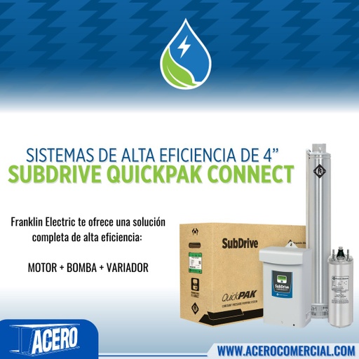 BOMBA SUMERGIBLE 4&quot; SUBDRIVE FRANKLIN ELECTRIC
