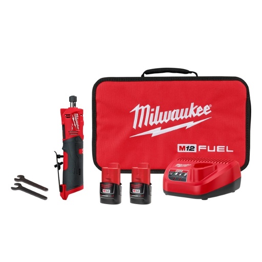 [2486-22] AMOLADORA RECTA M12 FUEL™ DE 1/4" (2486-22) MILWAUKEE