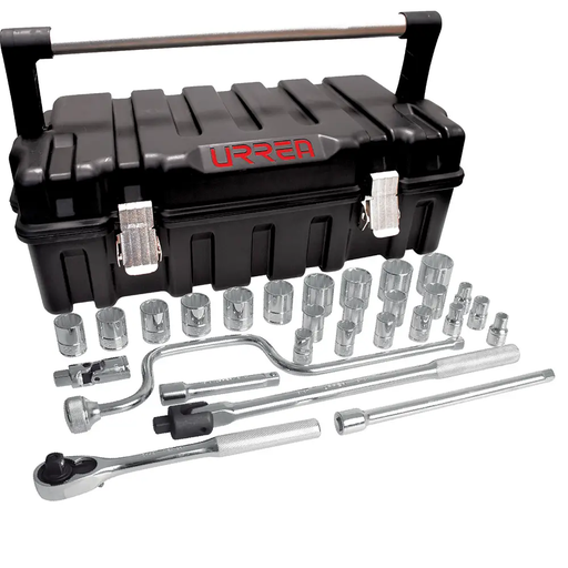 [54P28] JUEGO DE VASOS DE 1/2" CON ACCESORIOS 29PC (54P28) URREA