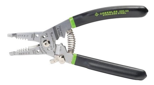 [1955-SS] PELACABLES DE ACERO INOXIDABLE PRO (10-18 AWG) (1955-SS) GREENLEE